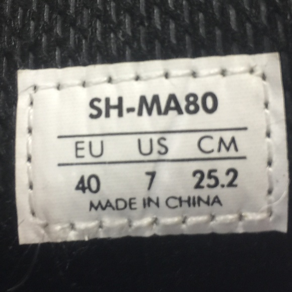 Shimano Men Bike Shoes US 7 SH-MA 80 Black SPD